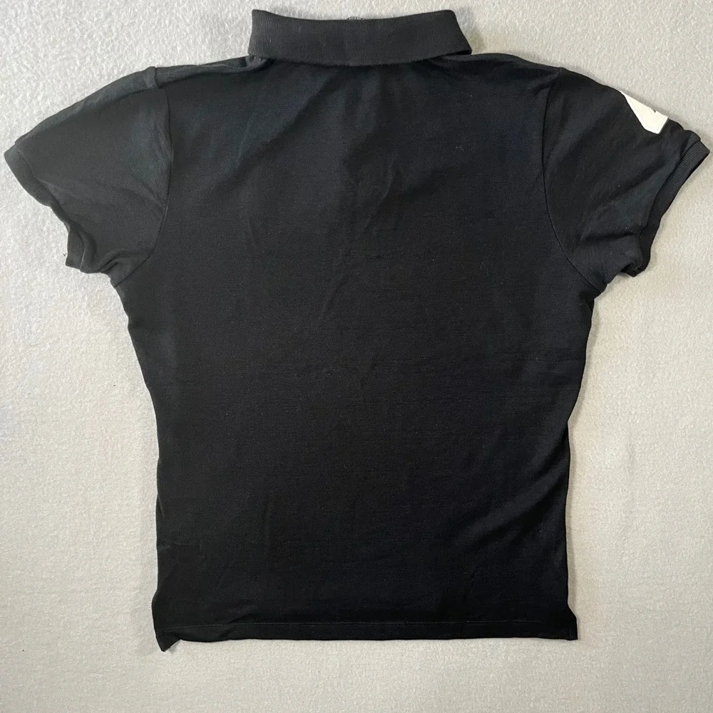 Ralph Lauren Big Pony Skinny Polo Shirt Black Kids XL Short Sleeve Cotton